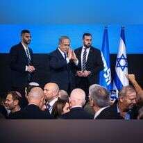 נתניהו במטה הליכוד בירושלים. | אוליבייה פיטוסי, פלאש 90