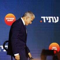 ראש הממשלה יאיר לפיד במטה יש עתיד עם פרסום תוצאות המדגמים. | EPA