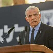 יאיר לפיד בטקס האזכרה הממלכתי ללאה ויצחק רבין ז"ל. קרדיט: קובי גדעון/ לע"מ