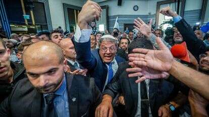 יו"ר עוצמה יהודית איתמר בן גביר בליל הבחירות. | יונתן זינדל/פלאש90