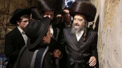 הרב שכטר בצפת, 2019. | דוד כהן, פלאש 90