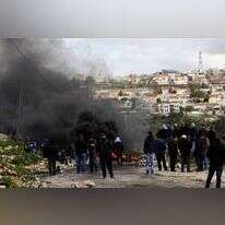 פלסטינים מתפרעים סמוך לקדומים, ארכיון. | נאסר תאייש, פלאש 90