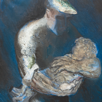 אולג קרוטקוב, "אב", בד, שמן, 1972