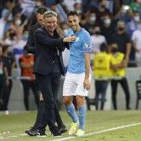 "אני שמח שהוא חזר". רוטנשטיינר וזהבי במדי הנבחרת. | AFP