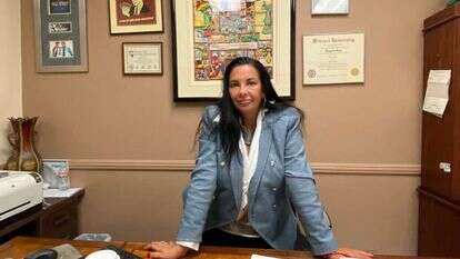 סיגל צ'אטה במשרדה בלאס־וגאס, בשבוע שעבר. | אריאל שנבל