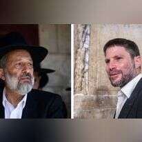 בצלאל סמוטריץ' ואריה דרעי. צילומים: אריה לייב אברמס/פלאש90, יונתן זינדל/פלאש 90