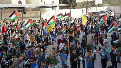 טקס האדרת מחבלים בחווארה. | הרשתות הערביות