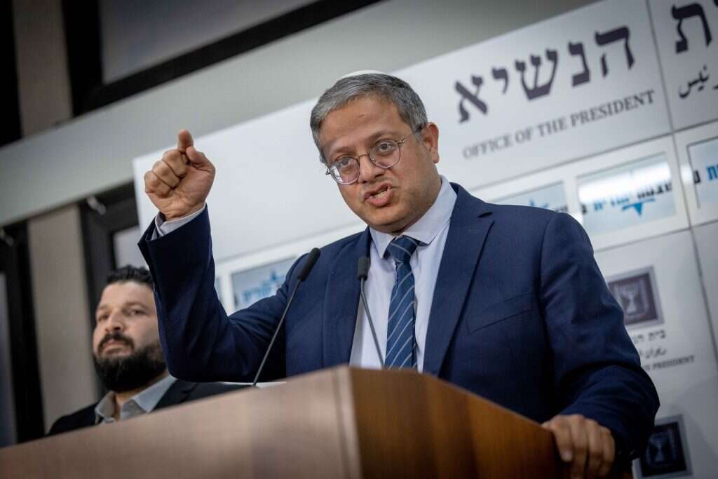 השר איתמר בן גביר. | יונדל זינדל - פלאש 90