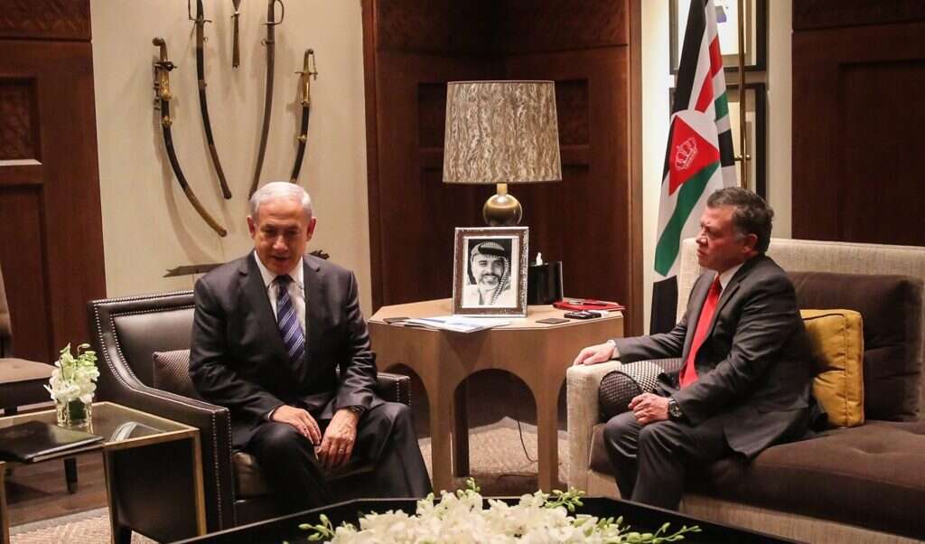 נתניהו והמלך עבדאללה. | EPA