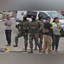 כוחות הביטחון בזירת הפיגוע באריאל, . | AFP