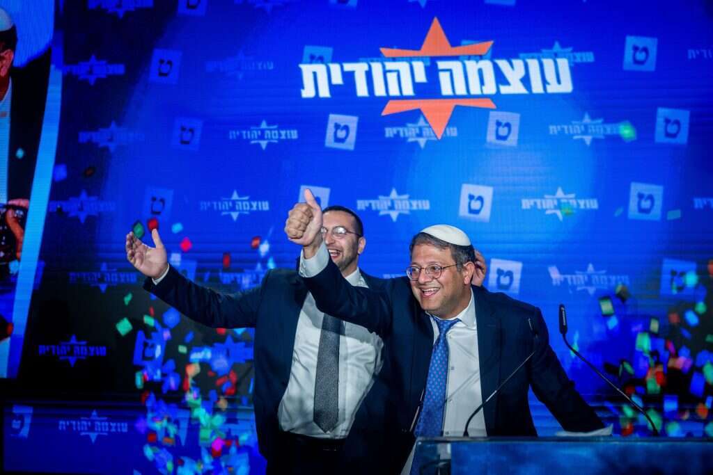ניהלו שני קמפיינים נפרדים, אך מתואמים. בן־גביר חוגג את הניצחון. | יונתן זינדל, פלאש 90
