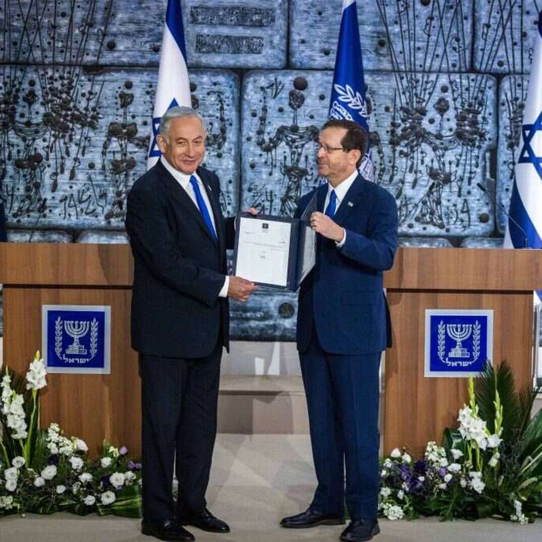 נתניהו והנשיא הרצוג | אוליבייה פיטוסי, פלאש 90 נתניהו והנשיא הרצוג | אוליבייה פיטוסי, פלאש 90