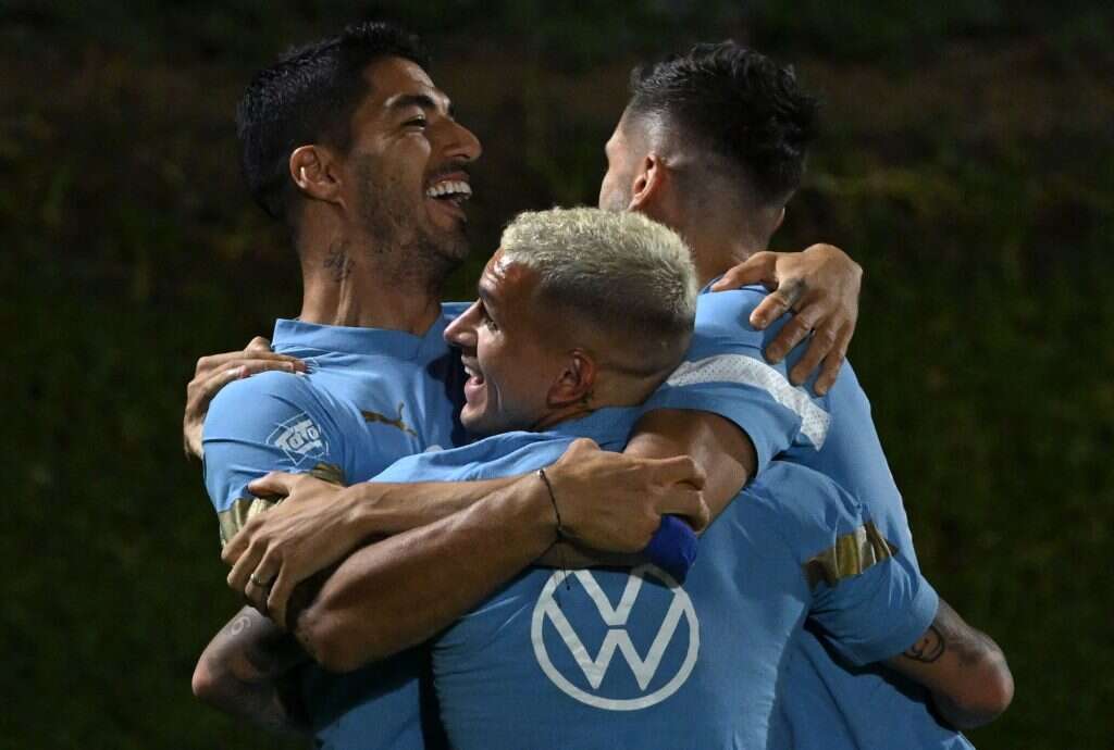 אווירה שמחה באימון אורוגוואי לקראת המשחקים. קרדיט: Uruguay