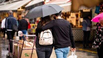 גשם בירושלים. | אריה לייב אברמס/פלאש90