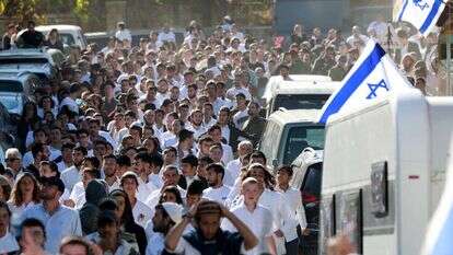 יהודים בשבת חברון. | ויסאם חשלמון/פלאש90