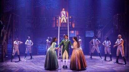 המחזמר "המילטון" מוצג בבית האופרה בהמבורג, 2022. | רויטרס