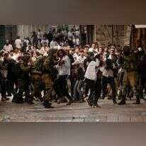 העימותים בקסבה של חברון, בשבת שעברה. | AFP