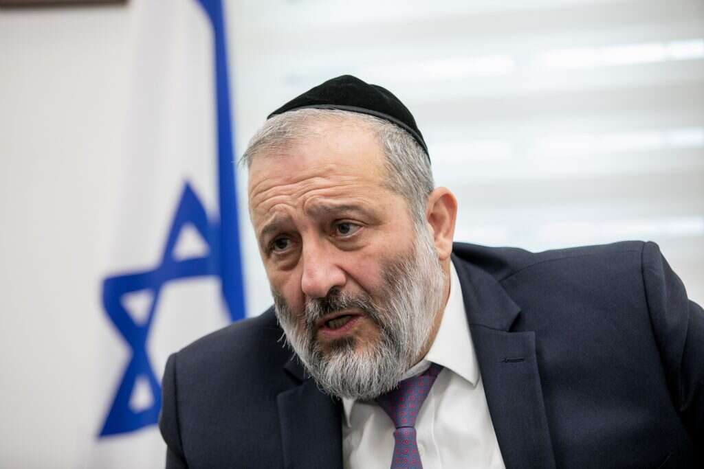 יו"ר סיעת ש"ס, אריה דרעי. | אוליבייה פיטוסי, פלאש 90