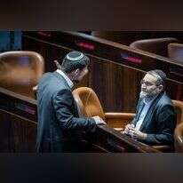 סמוטריץ' וגפני בכנסת. | יונתן זינדל, פלאש 90