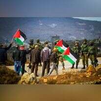 מפגינים מתעמתים עם כוחות צה"ל בשכם. | נאסר אשתייה/פלאש90