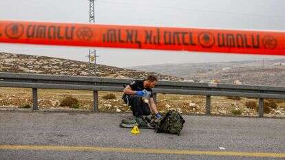 זירת פיגוע בבנימין, ארכיון. | אוליבייה פיטוסי, פלאש 90