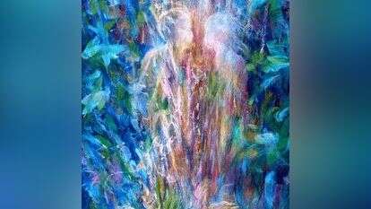 חוויית העונג והשלמות ששררה בגן העדן ניתנת למימוש גם בעולם טכנולוגי מנוכר. יורם רענן, "יום השישי", פסטל על נייר, 1994 חוויית העונג והשלמות ששררה בגן העדן ניתנת למימוש גם בעולם טכנולוגי מנוכר. יורם רענן, "יום השישי", פסטל על נייר, 1994