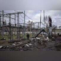 תחנת כוח בקייב שניזוקה בהפצצה רוסית, בחודש שעבר. | גטי אימג'ס