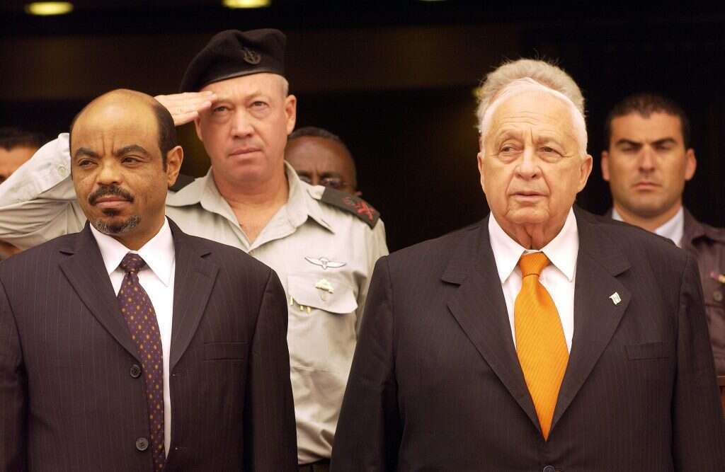 כמזכירו הצבאי של שרון, בביקור ראש ממשלת אתיופיה בישראל, 2005. | אבי אוחיון, לע"מ