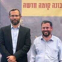 יהודה אליהו עם ראש מועצת בנימין ישראל גנץ. | דוברות בנימין