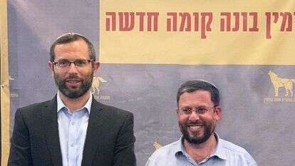 יהודה אליהו עם ראש מועצת בנימין ישראל גנץ. | דוברות בנימין