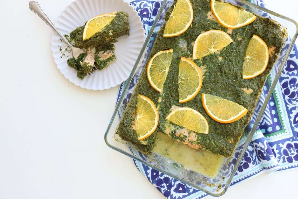 סלמון בתפוזים וירוקים. | אפרת ליכטנשטט