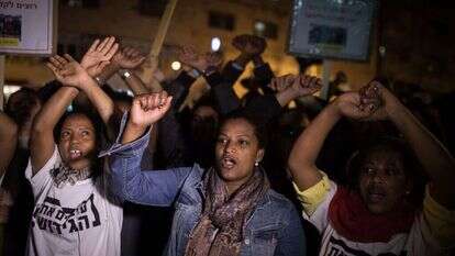 מחאה בירושלים נגד גירוש פליטים, 2018. | הדס פרוש, פלאש 90