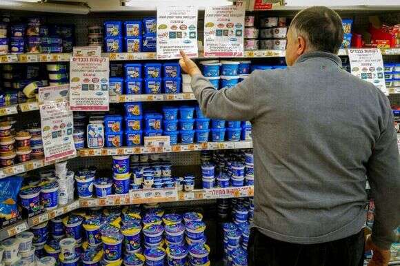 מוצרי החלב בסניף שופרסל בצפון הארץ | מיכאל גלעדי, פלאש 90