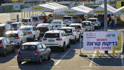 מתחם "היבדק וסע" בתל־אביב, ינואר 2022. | אבשלום ששוני, פלאש 90