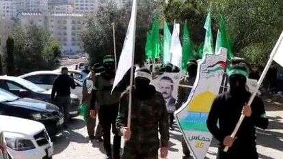 הפסגנות חמאס באוניברסיטת נג'אח בשכם. | מסך מתוך טוויטר