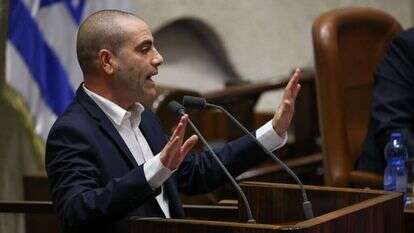 אופיר כץ במליאת הכנסת | דוברות הכנסת- נועם מושקוביץ. אופיר כץ במליאת הכנסת | דוברות הכנסת- נועם מושקוביץ.