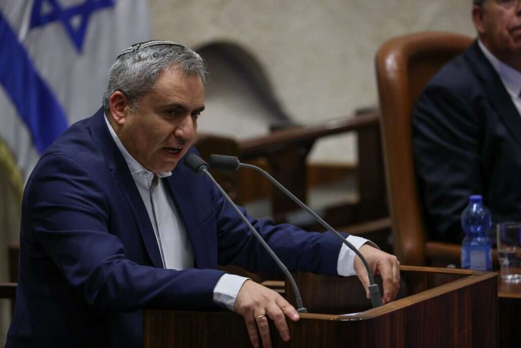 זאב אלקין במליאת הכנסת. | דוברות הכנסת- נועם מושקוביץ.