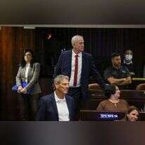 בני גנץ במליאת הכנסת. | דוברות הכנסת - נועם מושקוביץ.