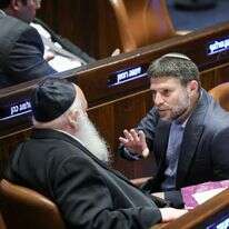 בצלאל סמוטריץ' ויצחק גולדקנופף במליאת הכנסת | דוברות הכנסת - נועם מושקוביץ בצלאל סמוטריץ' ויצחק גולדקנופף במליאת הכנסת | דוברות הכנסת - נועם מושקוביץ