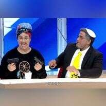 החיקוי של בני הזוג בן גביר בארץ נהדרת. | מסך קשת 12 החיקוי של בני הזוג בן גביר בארץ נהדרת. | מסך קשת 12