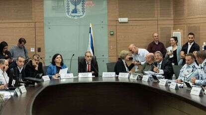 הדיון בוועדה על חוק בן גביר. | יונתן זינדל, פלאש 90