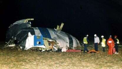 שרידי המטוס בלוקרבי. | איי.פי