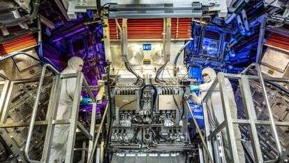 vמעבדה הלאומית לורנס ליברמור בקליפורניה,  בה בוצע הניסוי. קרדיט: AFP