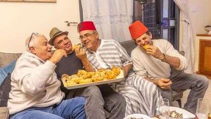 מימין: מוריס, שם טוב, יהושע, רוני. | יוסי אלוני