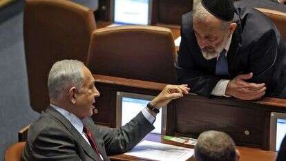 דרעי ונתניהו. קרדיט: AFP דרעי ונתניהו. קרדיט: AFP