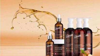 סדרת מוצרי טיפוח ללא מלחים לטיפוח השיער מבית המותג Reborn. | Gurfinkel design