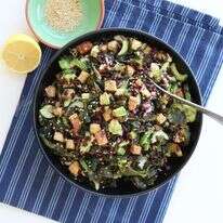 סלט אורז שחור עם טופו ואצות. | אפרת ליכטנשטט סלט אורז שחור עם טופו ואצות. | אפרת ליכטנשטט