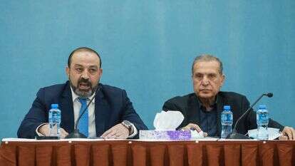 נביל אבו רודיינה (מימין). | פלאש 90