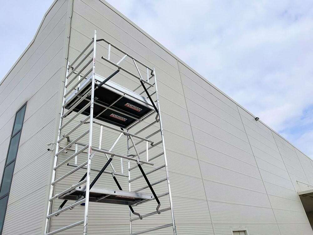 פיגום אלומיניום נייד. קרדיט:cagsan