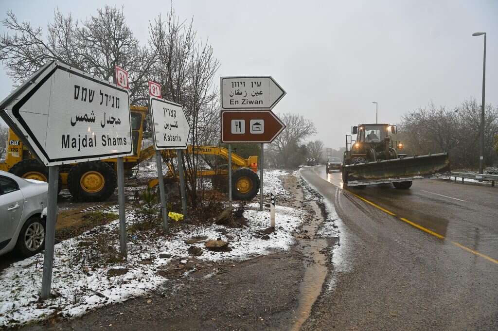 שלג בעין זיוון, 2022. | מיכאל גלעדי - פלאש 90